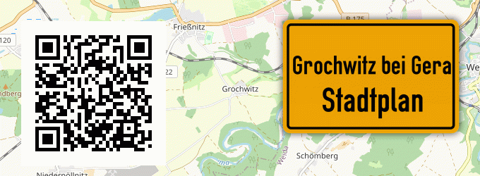 Stadtplan Grochwitz bei Gera