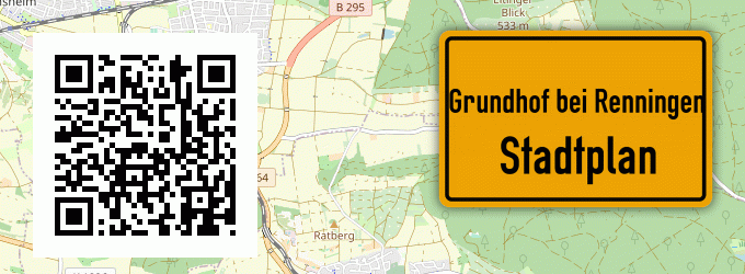 Stadtplan Grundhof bei Renningen