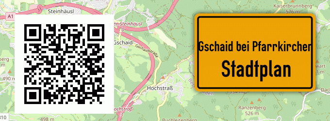 Stadtplan Gschaid bei Pfarrkirchen, Niederbayern