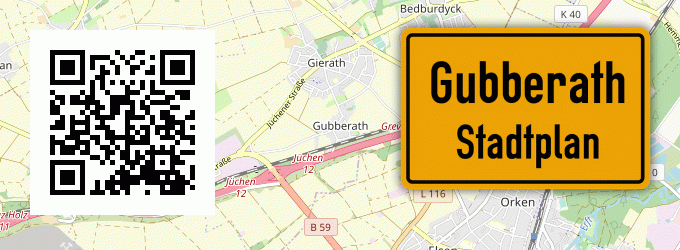 Stadtplan Gubberath