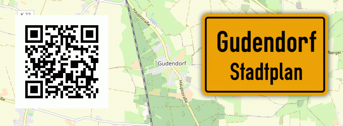 Stadtplan Gudendorf, Holstein