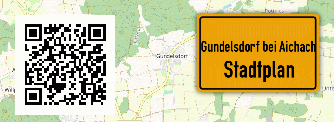 Stadtplan Gundelsdorf bei Aichach