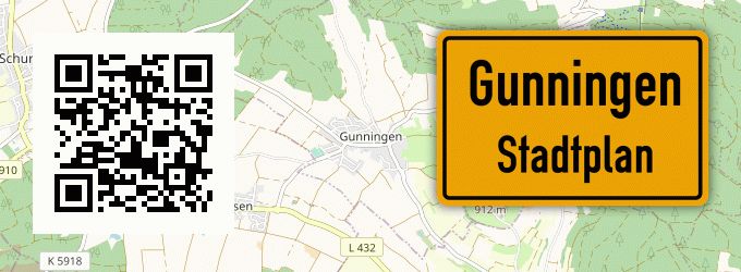 Stadtplan Gunningen