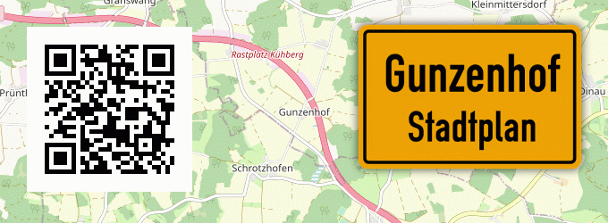 Stadtplan Gunzenhof, Oberpfalz