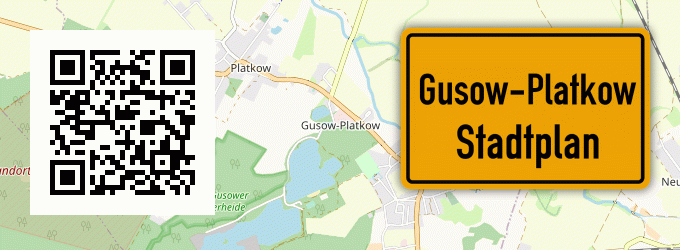 Stadtplan Gusow-Platkow