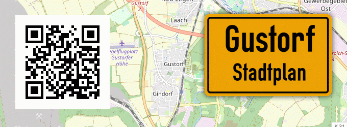 Stadtplan Gustorf, Kreis Grevenbroich