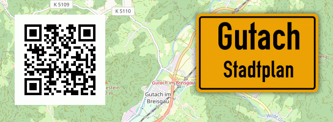 Stadtplan Gutach