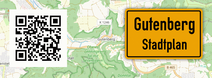 Stadtplan Gutenberg