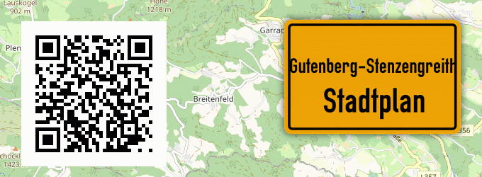 Stadtplan Gutenberg-Stenzengreith
