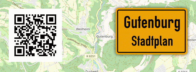 Stadtplan Gutenburg
