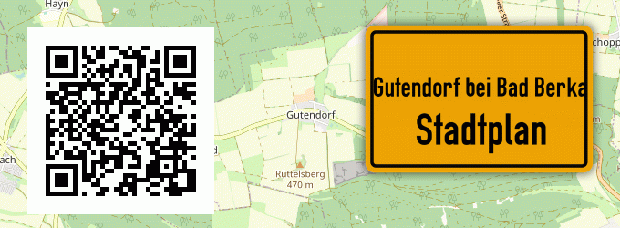 Stadtplan Gutendorf bei Bad Berka