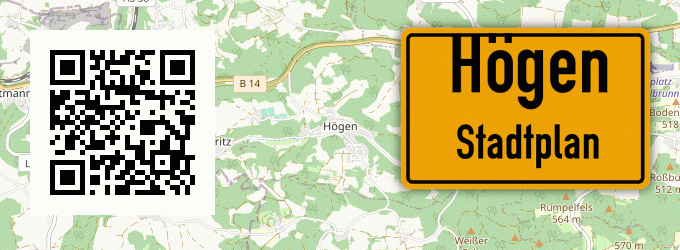 Stadtplan Högen