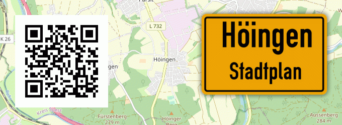 Stadtplan Höingen, Westfalen