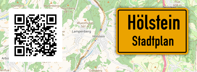 Stadtplan Hölstein