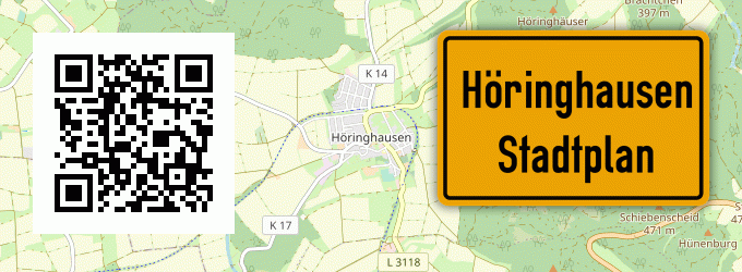 Stadtplan Höringhausen, Waldeck