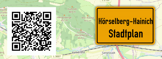Stadtplan Hörselberg-Hainich