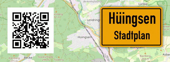 Stadtplan Hüingsen, Sauerland
