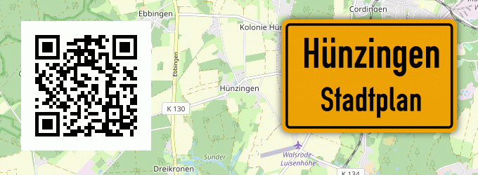 Stadtplan Hünzingen