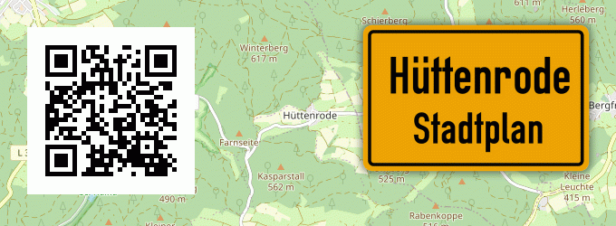 Stadtplan Hüttenrode, Hessen