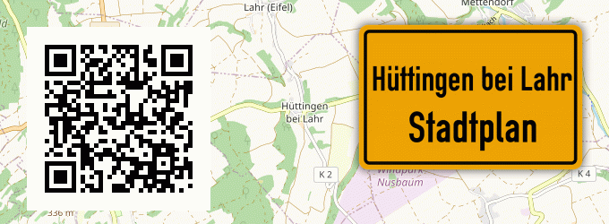 Stadtplan Hüttingen bei Lahr