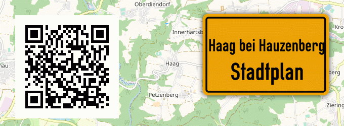 Stadtplan Haag bei Hauzenberg