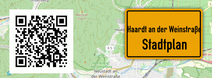 Stadtplan Haardt an der Weinstraße