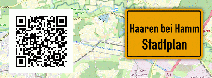 Stadtplan Haaren bei Hamm, Westfalen