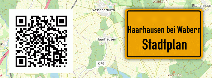 Stadtplan Haarhausen bei Wabern, Hessen
