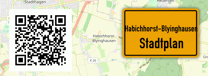 Stadtplan Habichhorst-Blyinghausen