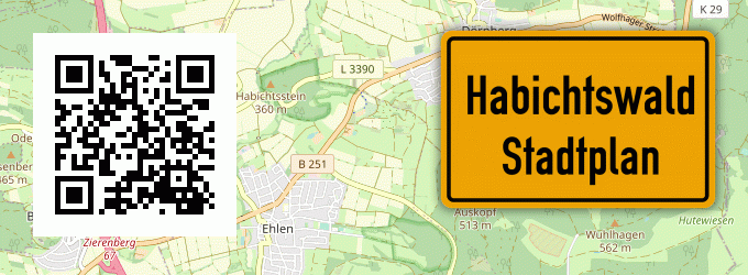 Stadtplan Habichtswald