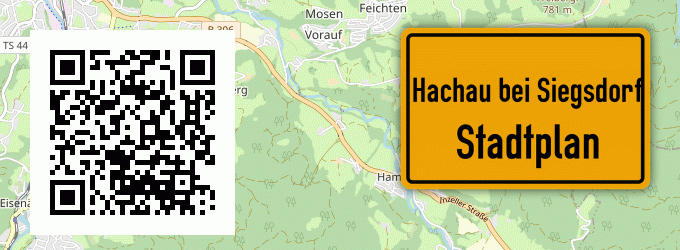 Stadtplan Hachau bei Siegsdorf