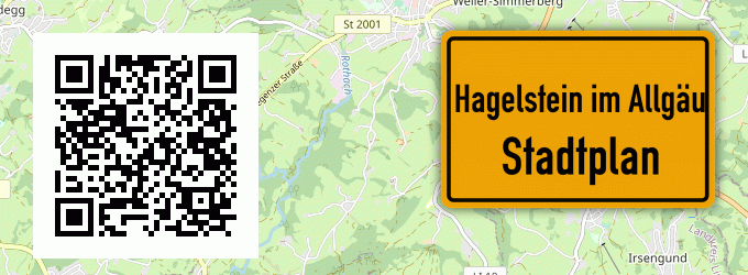 Stadtplan Hagelstein im Allgäu