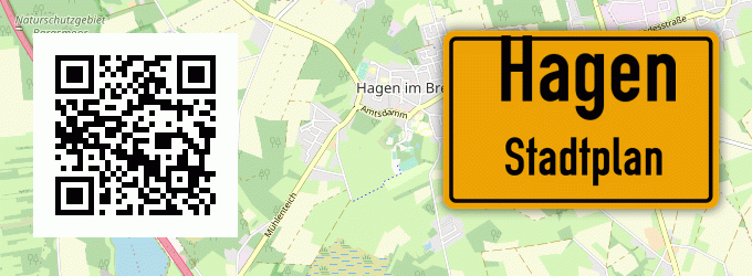Stadtplan Hagen, Kreis Paderborn