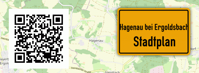 Stadtplan Hagenau bei Ergoldsbach