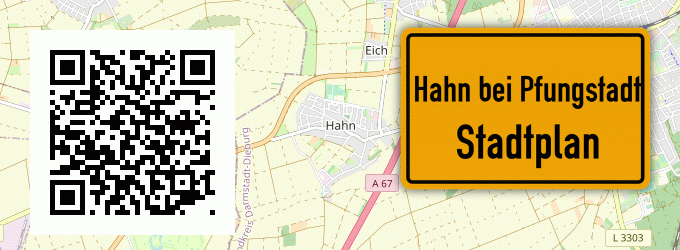Stadtplan Hahn bei Pfungstadt