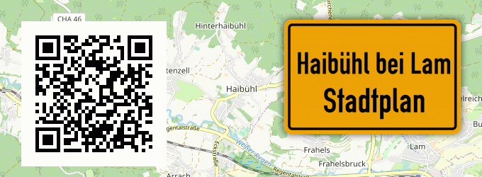 Stadtplan Haibühl bei Lam, Oberpfalz