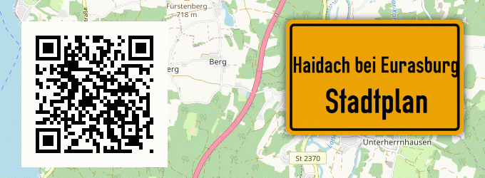 Stadtplan Haidach bei Eurasburg, Kreis Wolfratshausen