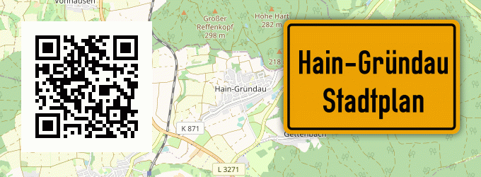 Stadtplan Hain-Gründau