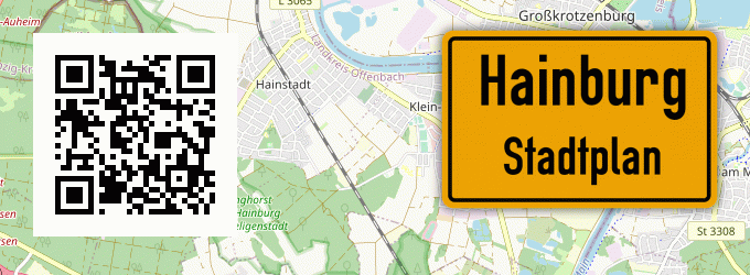Stadtplan Hainburg, Hessen