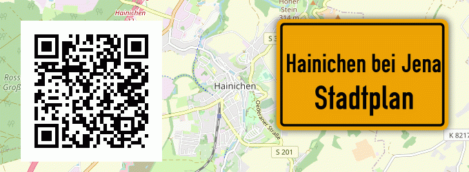 Stadtplan Hainichen bei Jena