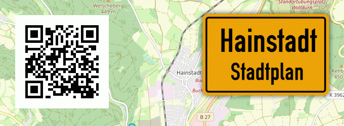 Stadtplan Hainstadt, Odenwald