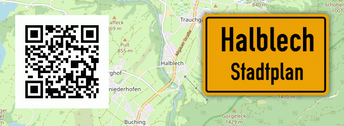 Stadtplan Halblech