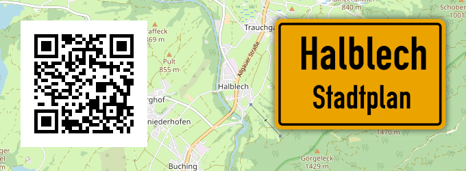 Stadtplan Halblech