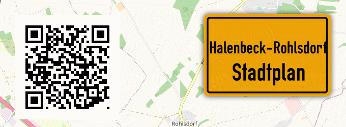 Stadtplan Halenbeck-Rohlsdorf