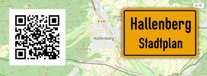 Stadtplan Hallenberg