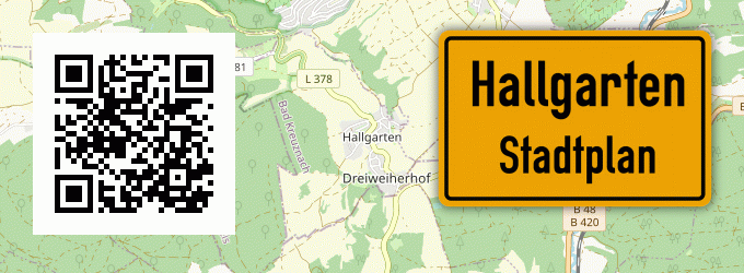 Stadtplan Hallgarten, Pfalz