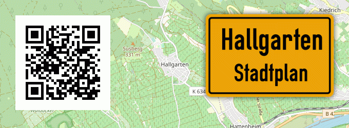 Stadtplan Hallgarten, Rheingau