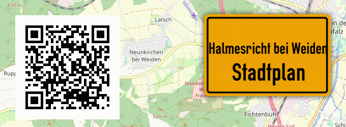 Stadtplan Halmesricht bei Weiden, Oberpfalz