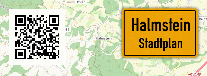 Stadtplan Halmstein