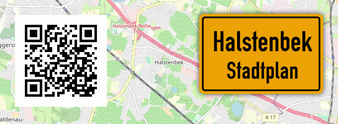 Stadtplan Halstenbek, Holstein